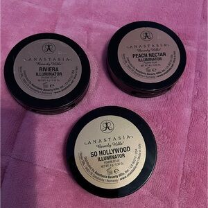 RARE Anastasia Beverly Hills Highlighter Bundle So Hollywood, Peach Nectar